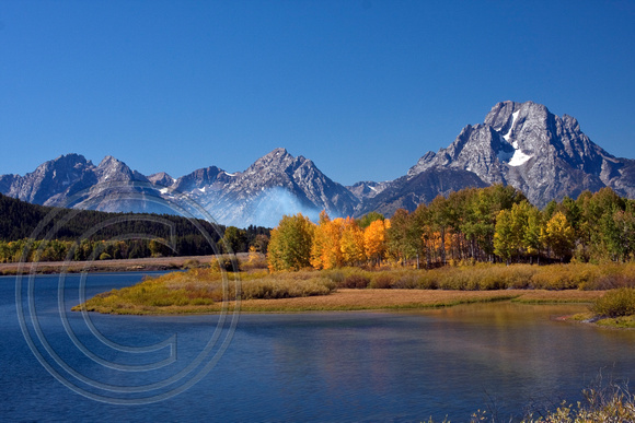 Oxbow Bend-fire and fall